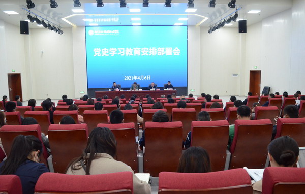 南充文化旅游职业学院召开党史学习教育安排部署会
